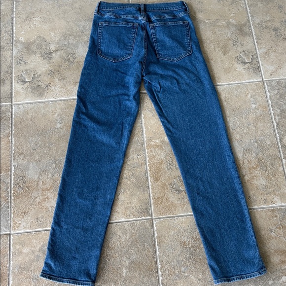 Gap cheeky straight high rise jeans 27 4T 4 tall button fly inseam 30" - Picture 4 of 11